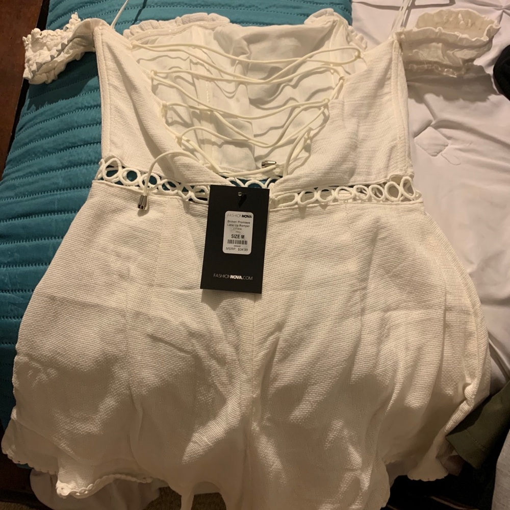 Lace up Romper